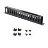 StarTech.com Horizontal 1U Server Rack Cable Management Finger Duct w/ Cover - 19 inch Network Rack Wire Duct Raceway Panel - Slotted Wire Duct