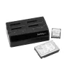 StarTech.com 4-Bay USB 3.0 to SATA Hard Drive Docking Station, USB Hard Drive Dock, External 2.5/3.5 inch SATA III SSD/HDD Docking Station, Hot-Swap Hard Drive Bay, Top-Loading