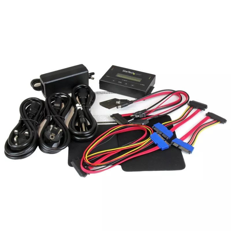 StarTech.com 1:1 Standalone Hard Drive Duplicator with Disk Image Manager For Backup and Restore, Store Several Disk Images on one 2.5/3.5 inch SATA Drive, HDD/SSD Cloner, No PC Required