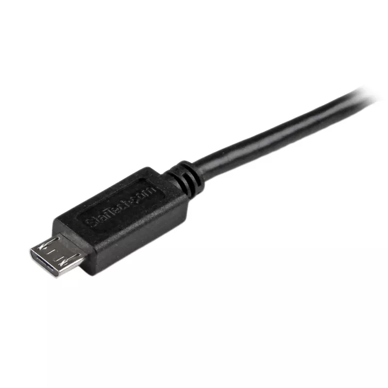 StarTech.com Micro-USB Cable - M/M - 2m, 2 m, USB A, Micro-USB B, USB 2.0, 0.48 Gbit/s, Black