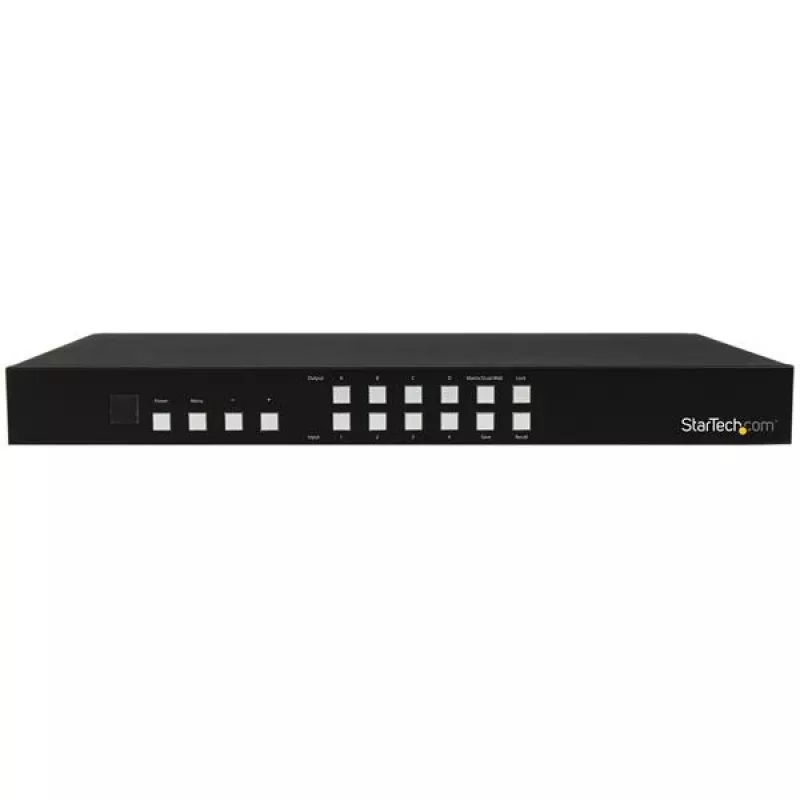StarTech.com 4x4 HDMI Matrix Switch with Picture-and-Picture Multiviewer or Video Wall