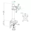 StarTech.com Single-Monitor Desk Mount - Height Adjustable - Steel - For up to 34 inch (30.9lb/14kg) Displays