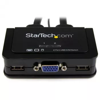 StarTech.com 2 Port USB VGA Cable KVM Switch - USB Powered with Remote Switch