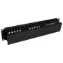 StarTech.com Horizontal 2U Server Rack Cable Management Finger Duct w/ Cover - 19 inch Network Rack Wire Duct Raceway Panel - Slotted Wire Duct