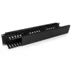 StarTech.com Horizontal 2U Server Rack Cable Management Finger Duct w/ Cover - 19 inch Network Rack Wire Duct Raceway Panel - Slotted Wire Duct