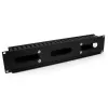 StarTech.com Horizontal 2U Server Rack Cable Management Finger Duct w/ Cover - 19 inch Network Rack Wire Duct Raceway Panel - Slotted Wire Duct