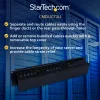StarTech.com Horizontal 2U Server Rack Cable Management Finger Duct w/ Cover - 19 inch Network Rack Wire Duct Raceway Panel - Slotted Wire Duct