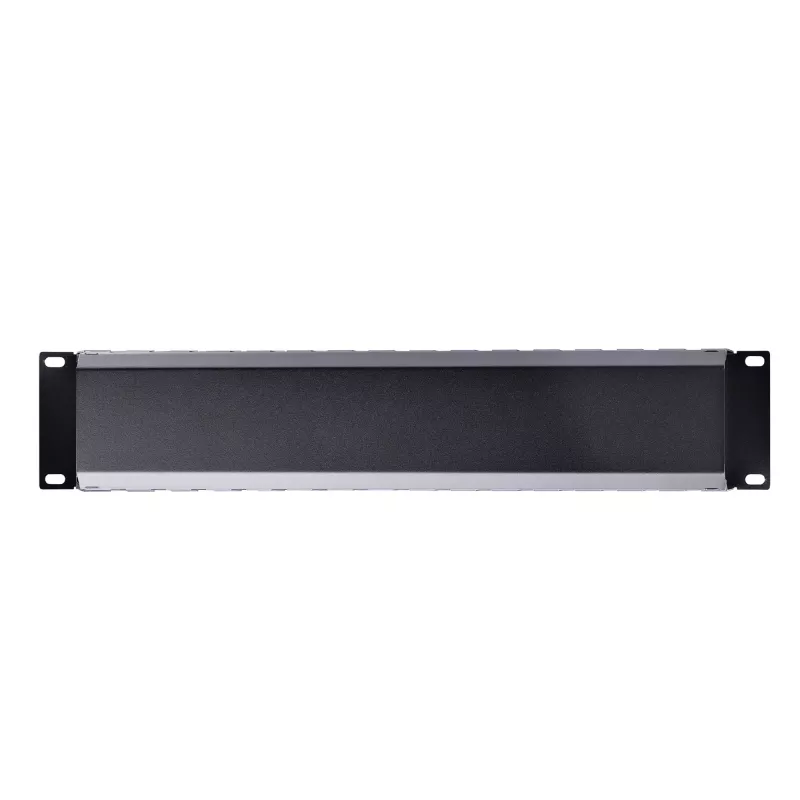 StarTech.com Horizontal 2U Server Rack Cable Management Finger Duct w/ Cover - 19 inch Network Rack Wire Duct Raceway Panel - Slotted Wire Duct