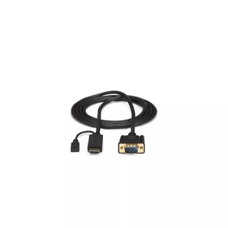 StarTech.com 3 ft HDMI to VGA Active Converter Cable - HDMI to VGA Adapter - 1920x1200 or 1080p
