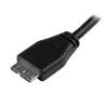 StarTech.com Slim Micro USB 3.0 Cable - M/M - 3m (10ft), 3 m, USB A, Micro-USB B, USB 3.2 Gen 1 (3.1 Gen 1), Male/Male, Black