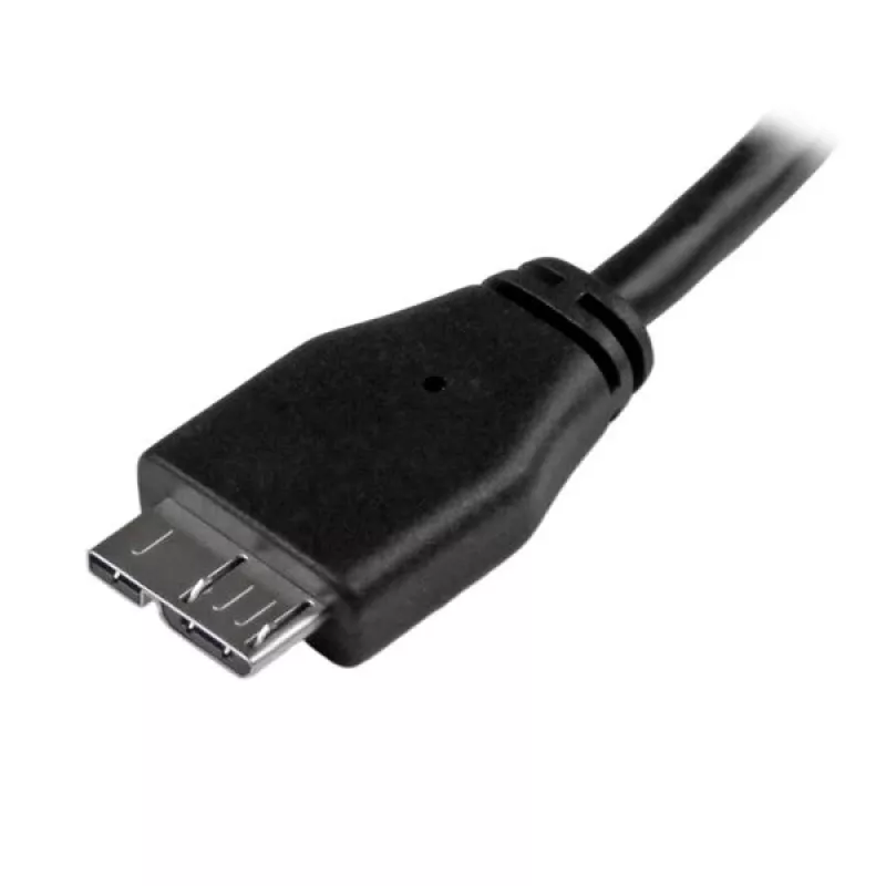 StarTech.com Slim Micro USB 3.0 Cable - M/M - 3m (10ft), 3 m, USB A, Micro-USB B, USB 3.2 Gen 1 (3.1 Gen 1), Male/Male, Black