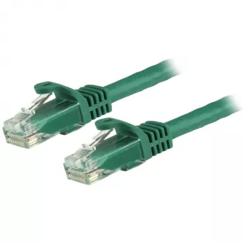 StarTech.com 5m CAT6 Ethernet Cable - Green CAT 6 Gigabit Ethernet Wire -250MHz 100W PoE RJ45 UTP Network/Patch Cord Snagless w/Strain Relief Individually Tested