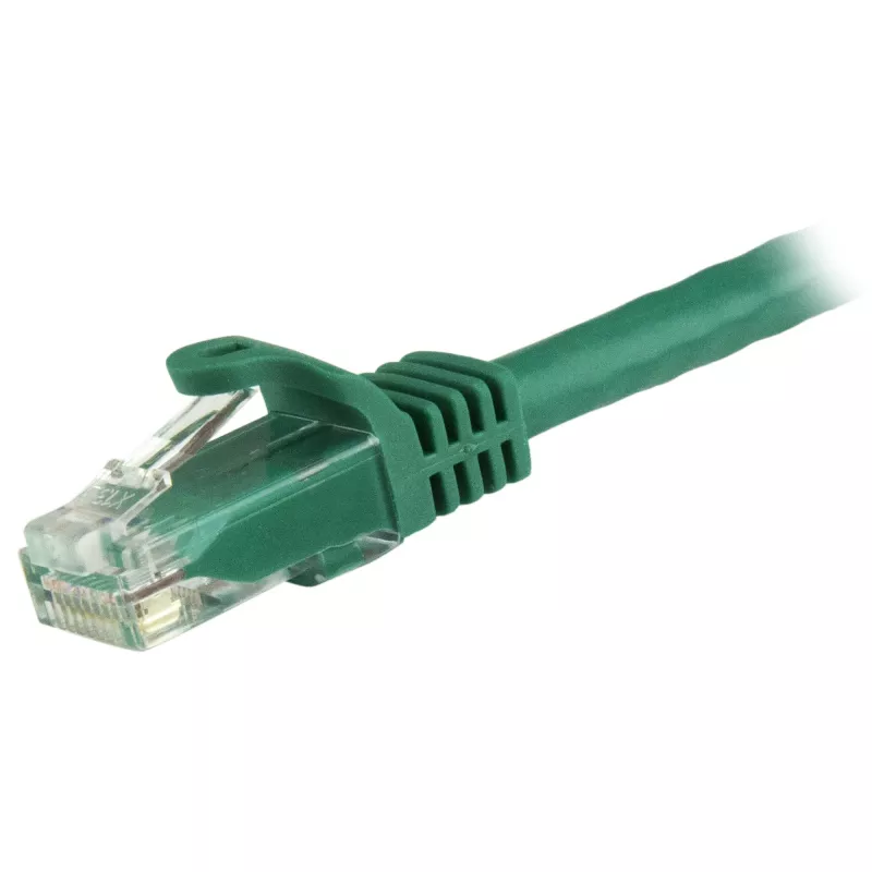 StarTech.com 5m CAT6 Ethernet Cable - Green CAT 6 Gigabit Ethernet Wire -250MHz 100W PoE RJ45 UTP Network/Patch Cord Snagless w/Strain Relief Individually Tested