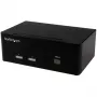 StarTech.com 2-port KVM switch with dual VGA - USB 2.0, 1920 x 1200 pixels, Full HD, 18 W, Black