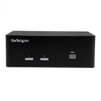 StarTech.com 2-port KVM switch with dual VGA - USB 2.0, 1920 x 1200 pixels, Full HD, 18 W, Black