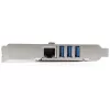 StarTech.com 3-Port PCI Express USB 3.0 Card + Gigabit Ethernet