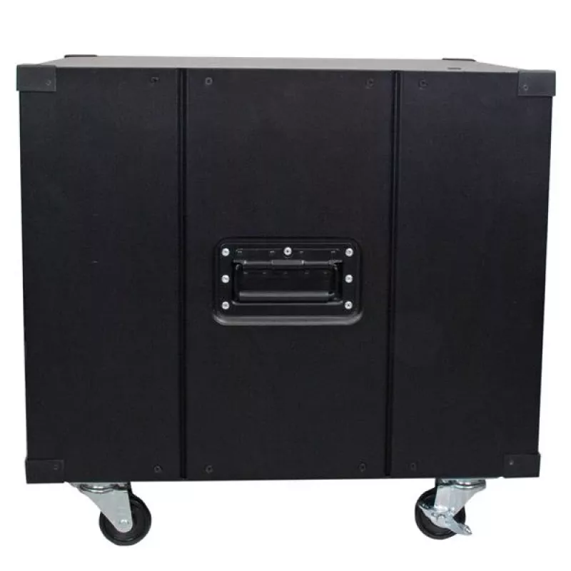 StarTech.com 4-Post 9U Mobile Open Frame Server Rack, Four Post Network Rack with Wheels, 19 inch Rolling Rack for Home/Office Narrow Floor Spaces, Small Data Rack for Computer/AV/IT Equipment - TAA Compliant