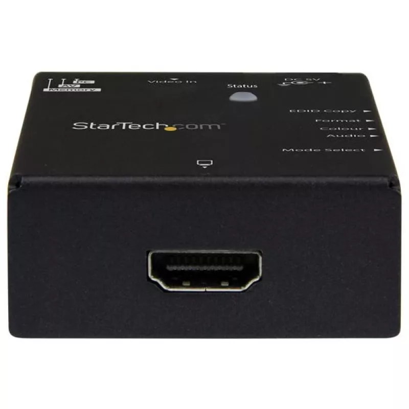 StarTech.com EDID Emulator for HDMI Displays - 1080p, Black, Steel, RoHS, CE, FCC, 1920 x 1080 pixels, 720p, 1080p, HDMI