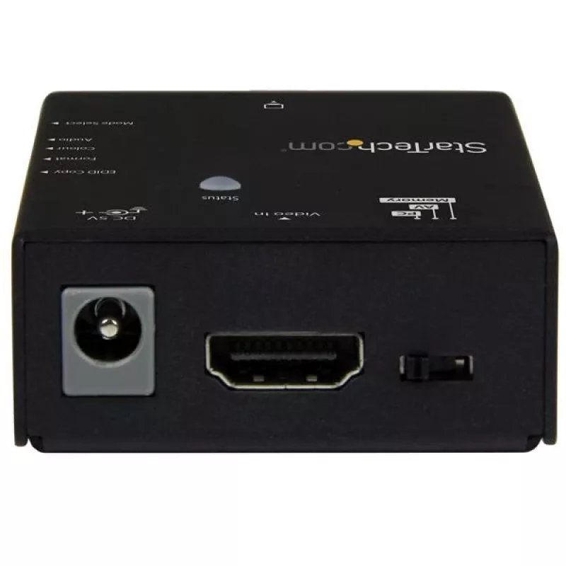 StarTech.com EDID Emulator for HDMI Displays - 1080p, Black, Steel, RoHS, CE, FCC, 1920 x 1080 pixels, 720p, 1080p, HDMI
