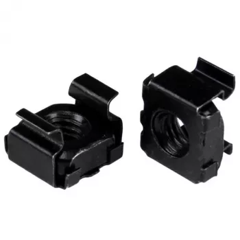 StarTech.com M5 Cage Nuts - 50 Pack, Black, Cage nut, Steel, Black, M5, 13 mm, 13 mm