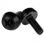 StarTech.com M5 x 12mm - Mounting Screws - 50 Pack, Black, Screw, Steel, Sheet metal, General utility, M5, Dome head