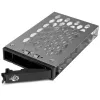 StarTech.com 2.5 inch Hot Swap Hard Drive Tray, 2.5 inch, Bezel panel, Black, Silver, 2.5 inch, Plastic, Steel, 70 mm