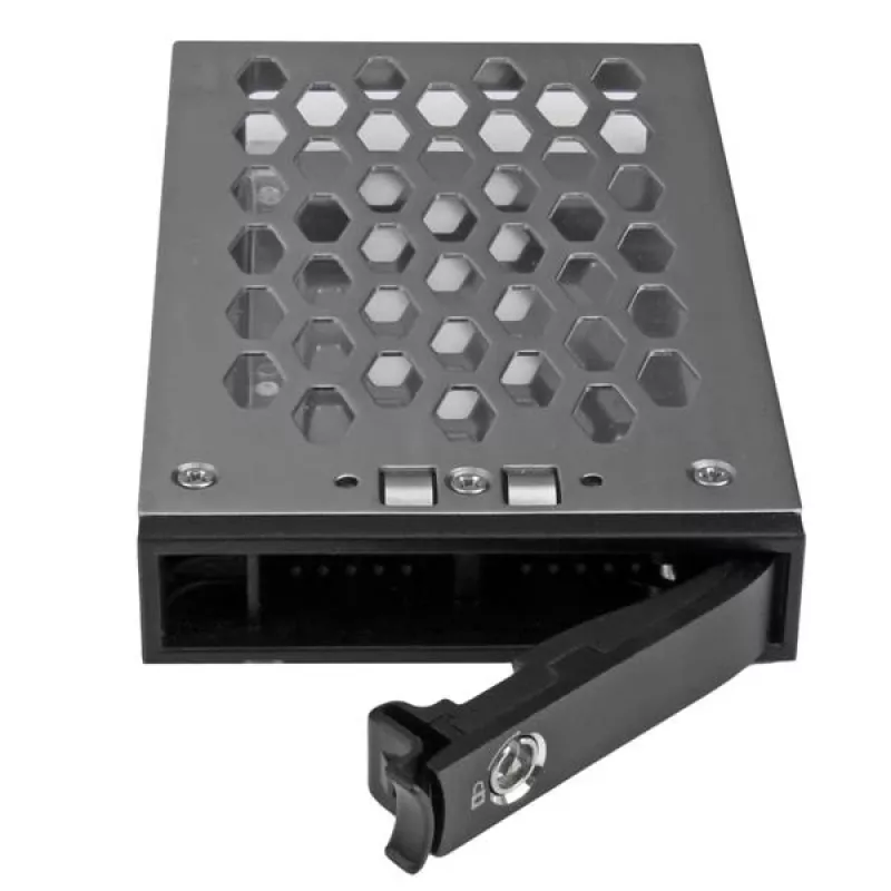 StarTech.com 2.5 inch Hot Swap Hard Drive Tray, 2.5 inch, Bezel panel, Black, Silver, 2.5 inch, Plastic, Steel, 70 mm