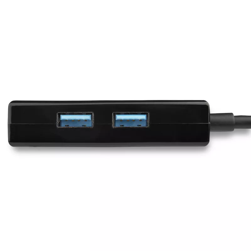 StarTech.com USB to Ethernet Adapter, USB 3.0 to 10/100/1000 Gigabit Ethernet LAN Converter for Laptops, 11.8in/30cm Attached Cable, USB to RJ45 Adapter, NIC Adapter, USB Network Adapter