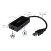 StarTech.com USB to Ethernet Adapter, USB 3.0 to 10/100/1000 Gigabit Ethernet LAN Converter for Laptops, 11.8in/30cm Attached Cable, USB to RJ45 Adapter, NIC Adapter, USB Network Adapter