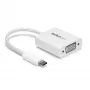 StarTech.com USB-C to VGA Adapter - White, 3.2 Gen 1 (3.1 Gen 1), USB Type-C, VGA (D-Sub) output, 1920 x 1200 pixels