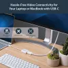StarTech.com USB C to DisplayPort Adapter - 4K 60Hz/8K 30Hz - USB Type-C to DP 1.4 HBR2 Adapter Dongle - Compact USB-C (DP Alt Mode) Monitor Video Converter - Thunderbolt 3 Compatible - White