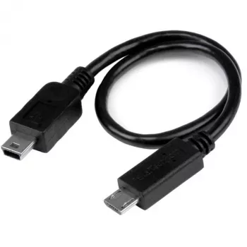 StarTech.com USB OTG Cable - Micro USB to Mini USB - M/M - 8 in.