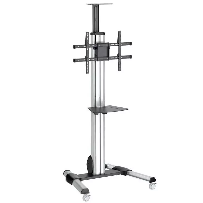 StarTech.com TV Cart - Height Adjustable - Lockable Wheels, 40 kg, 81.3 cm (32 inch), 190.5 cm (75 inch), 200 x 200 mm, 600 x 400 mm, 1110 - 1510 mm
