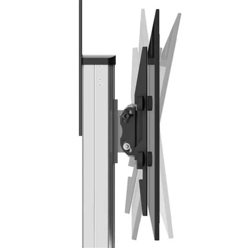 StarTech.com TV Cart - Height Adjustable - Lockable Wheels, 40 kg, 81.3 cm (32 inch), 190.5 cm (75 inch), 200 x 200 mm, 600 x 400 mm, 1110 - 1510 mm