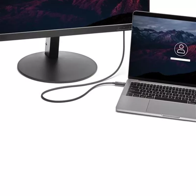 StarTech.com 3 ft. (1 m) Thunderbolt 3 Cable with 100W Power Delivery - 40Gbps