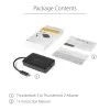 StarTech.com Thunderbolt 3 to Thunderbolt 2 Adapter - TB3 Laptop to TB2 Displays & Devices - Thunderbolt 2 20Gbps or Thunderbolt 1 10Gbps Converter - Thunderbolt 3 Certified- Windows/Mac