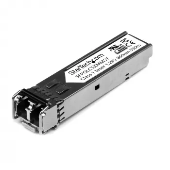 StarTech.com Cisco GLC-SX-MM Compatible SFP Transceiver Module - 1000BASE-SX - 10 Pack~10 Pack Cisco GLC-SX-MM Compatible SFP Module (10 Pack) - 1000BASE-SX - 1GbE Multimode Fiber MMF Optic Transceiver - 1GE Gigabit Ethernet SFP - LC 550m - 850nm - DDM Cisco IE3200, IE3300, ME1200