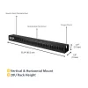 StarTech.com Vertical Cable Organizer with Finger Ducts - 0U - 3 ft.