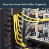 StarTech.com Vertical Cable Organizer with Finger Ducts - 0U - 3 ft.