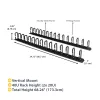StarTech.com Vertical Cable Organizer with D-Ring Hooks - 0U - 6 ft.