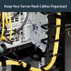 StarTech.com Vertical Cable Organizer with D-Ring Hooks - 0U - 6 ft.