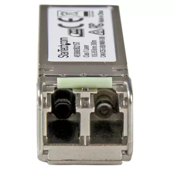 StarTech.com 10 Gigabit Fiber SFP+ Transceiver Module - HP 455883-B21 Compatible - MM LC with DDM - 300 m~HPE 455883-B21 Compatible SFP+ Module - 10GBASE-SR - 10GbE Multi Mode Fiber Optic Transceiver - 10GE Gigabit Ethernet SFP+ - LC 300m - 850nm - DDM HPE 6120XG, 6120G, Flex Fabric