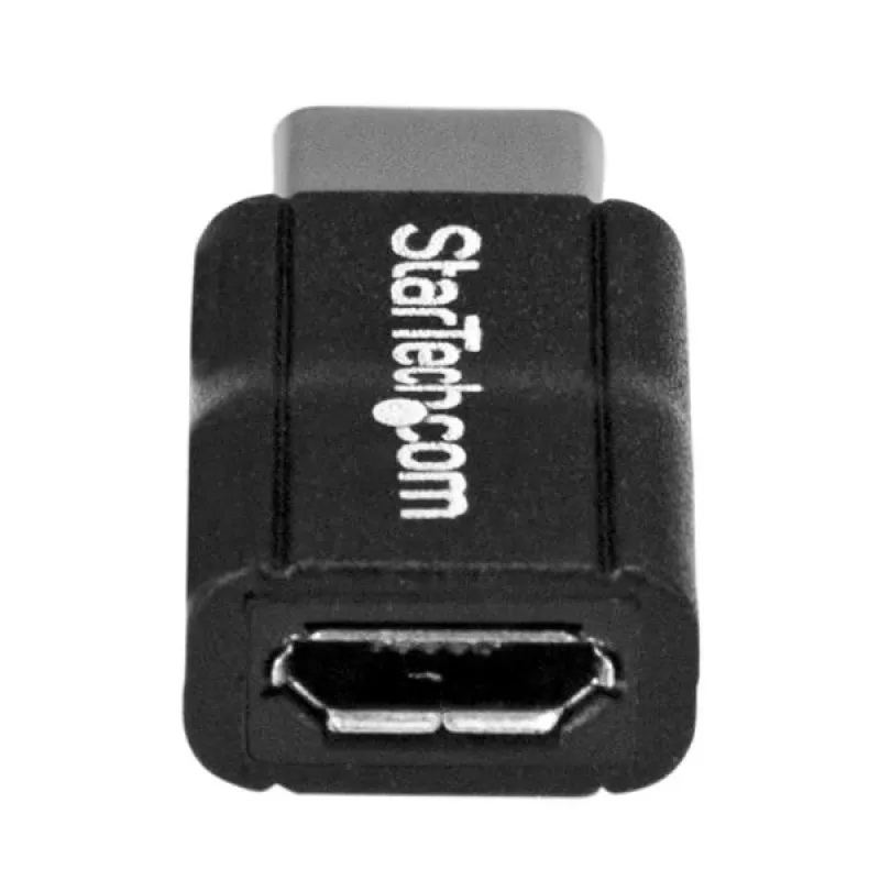 StarTech.com USB-C to Micro-USB Adapter - M/F - USB 2.0, USB 2.0 Type-C, USB 2.0 Micro-B, Black