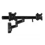 StarTech.com Wall Mount Dual Monitor Arm – Articulating Ergonomic VESA Wall Mount for 2x 24 inch Displays – Synchronized Adjustable Crossbar – Tilt/Swivel/Rotate- Double Screen Mount Bracket