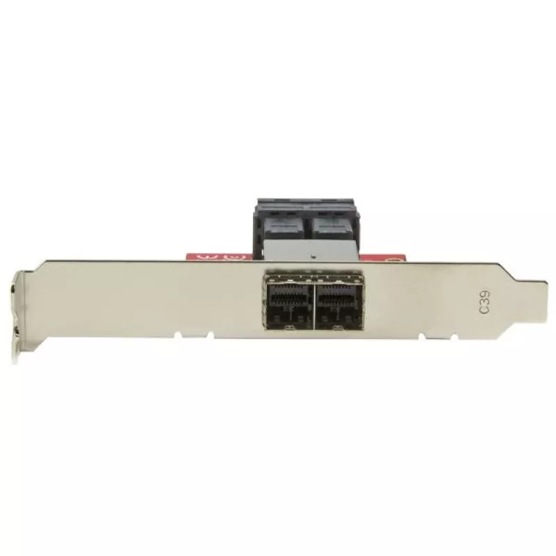 StarTech.com Mini-SAS Adapter - Dual SFF-8643 to SFF-8644 - with Full and Low-Profile Brackets - 12Gbps