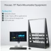 StarTech.com 2-Post 16U Heavy-Duty Desktop Server Rack, Small Open Frame 19in Computer Rack, Compact Network Rack for AV / Studio / Data / IT Equipment, TAA Compliant - Free Standing Two-Post Home/Office Rack
