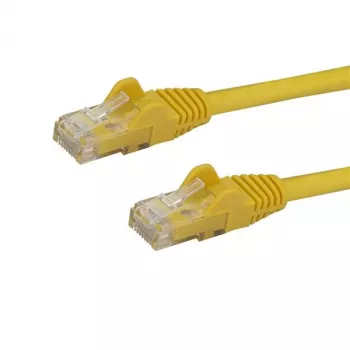 StarTech.com 10m CAT6 Ethernet Cable - Yellow CAT 6 Gigabit Ethernet Wire -250MHz 100W PoE RJ45 UTP Network/Patch Cord Snagless w/Strain Relief Individually Tested
