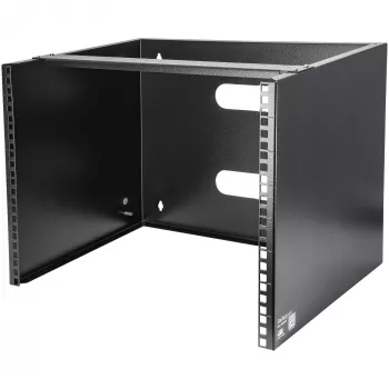 StarTech.com 8U Wall Mount Network Rack - 14 inch Deep (Low Profile) - 19 inch Patch Panel Bracket for Shallow Server and IT Equipment, Network Switches - 80lbs/36kg Weight Capacity, Black
