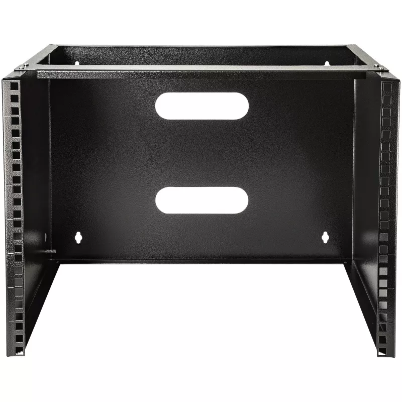 StarTech.com 8U Wall Mount Network Rack - 14 inch Deep (Low Profile) - 19 inch Patch Panel Bracket for Shallow Server and IT Equipment, Network Switches - 80lbs/36kg Weight Capacity, Black