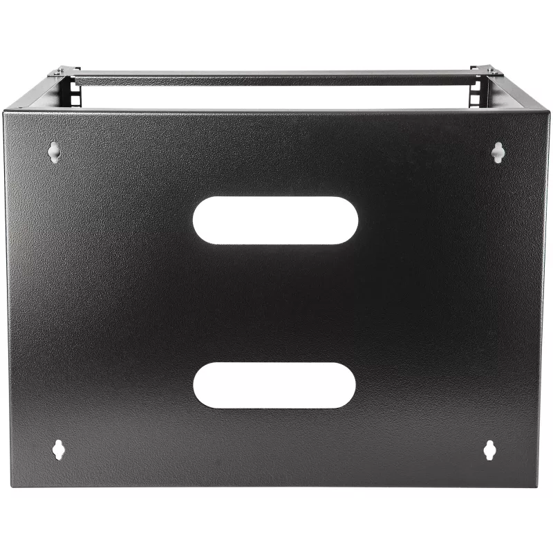 StarTech.com 8U Wall Mount Network Rack - 14 inch Deep (Low Profile) - 19 inch Patch Panel Bracket for Shallow Server and IT Equipment, Network Switches - 80lbs/36kg Weight Capacity, Black